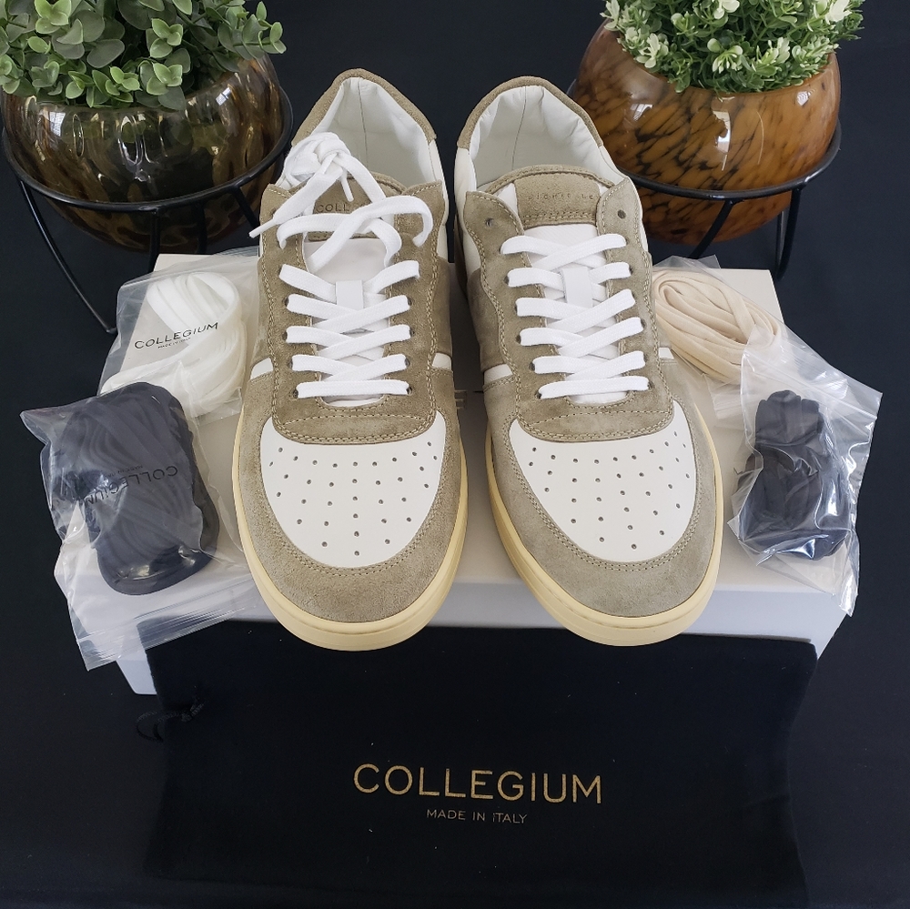 Collegium Pillar Destroyer Low Sage Suede × Richie Le Collab